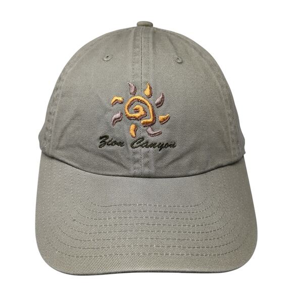 Zion Canyon Slideback Baseball Cap Brown One Size Adjustable Embroidered Ha - Picture 1 of 9